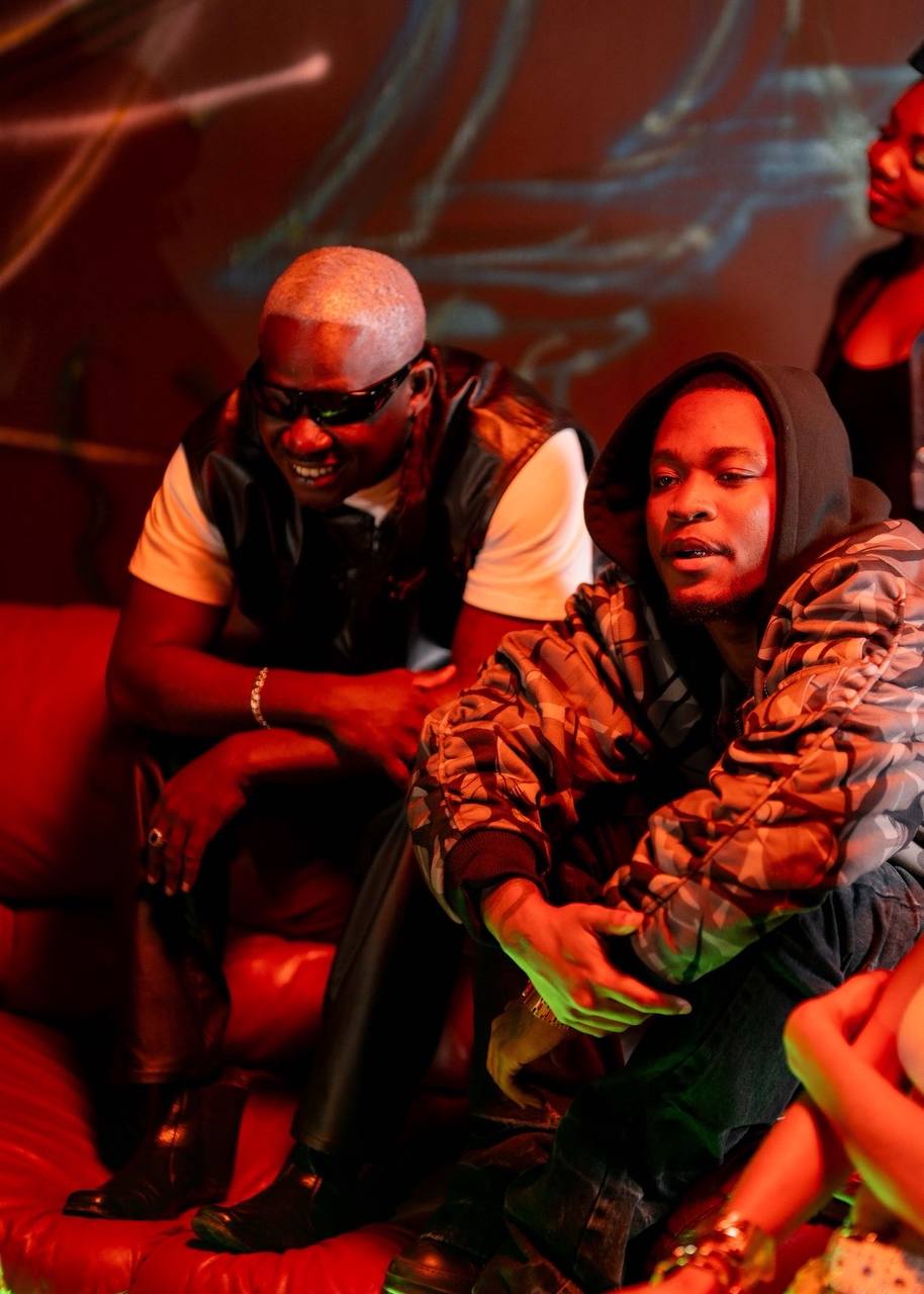 Lenko Psycho and a collaborator on set